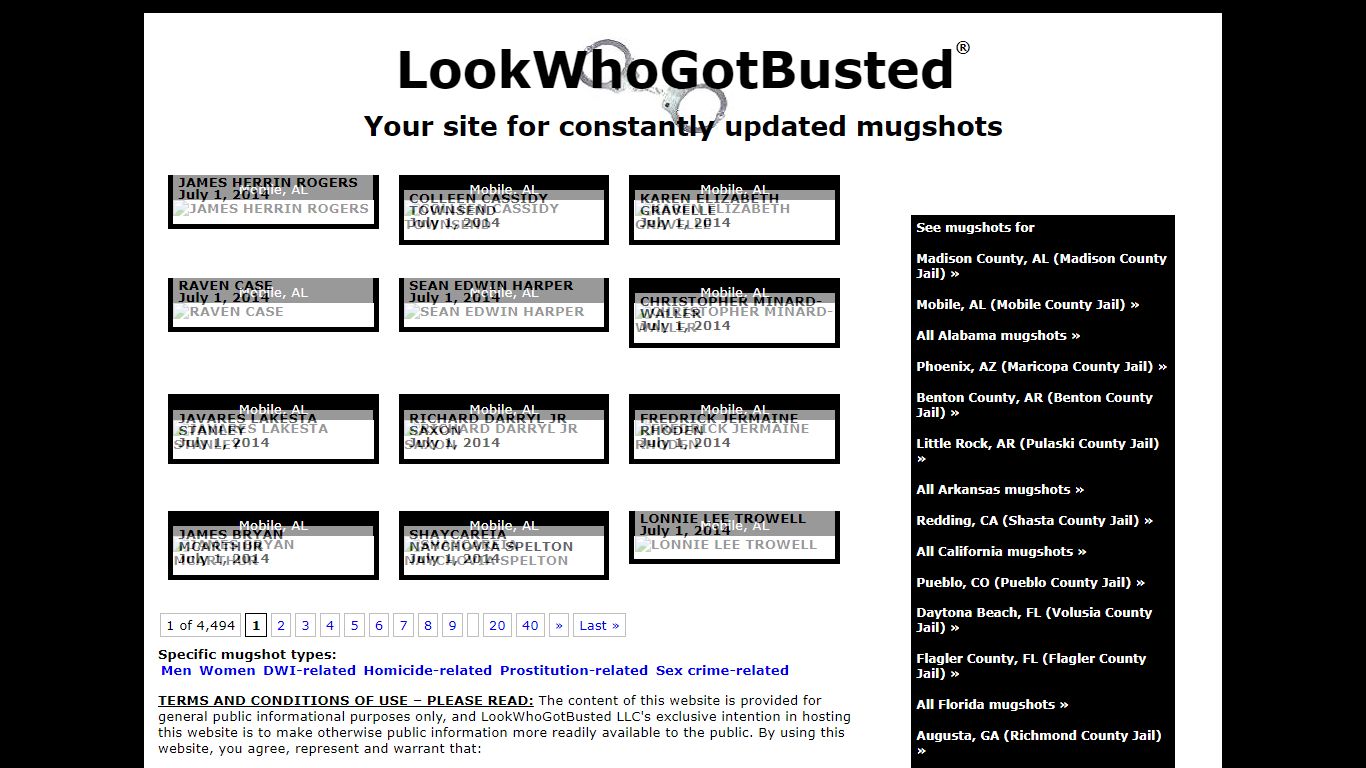 LookWhoGotBusted.com » Mobile, AL